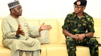 Gowon meets with DG Kunle Nafiu as NYSC marks 50 years in operation